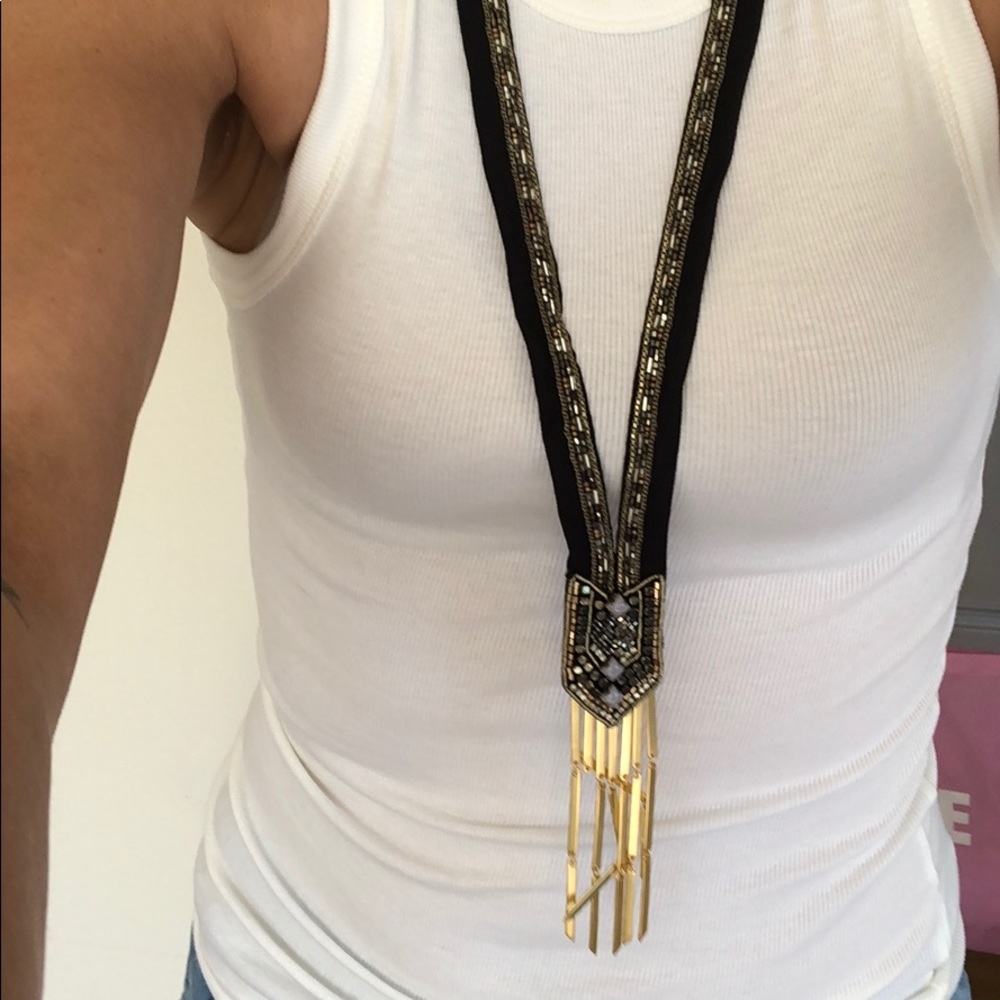 Stella & Dot Black Beaded Necklace - Picture 3 of 3